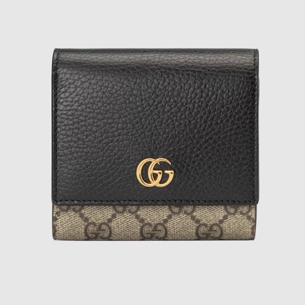 GG Marmont Bi-color Medium Wallet